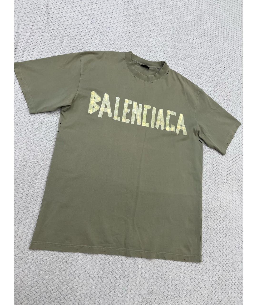 BALENCIAGA Хлопковая футболка, фото 5