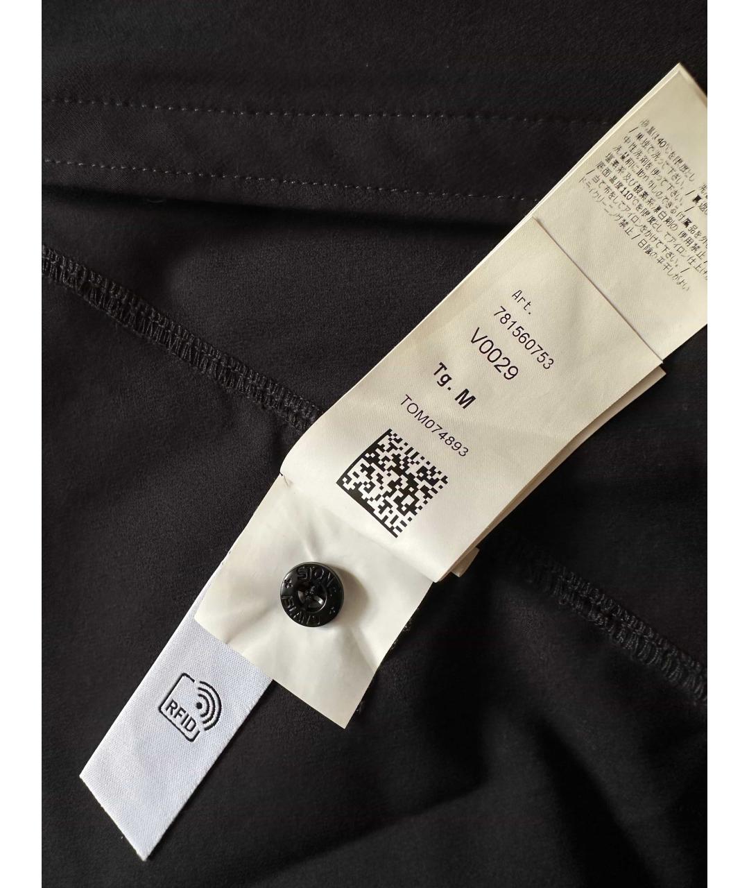 STONE ISLAND Черная нейлоновая куртка, фото 6