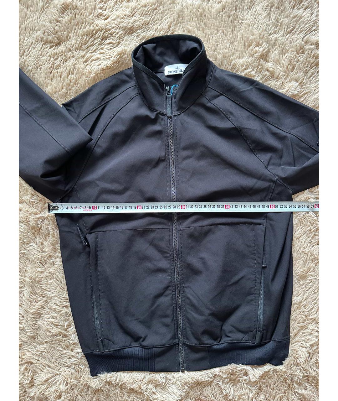 STONE ISLAND Черная нейлоновая куртка, фото 5