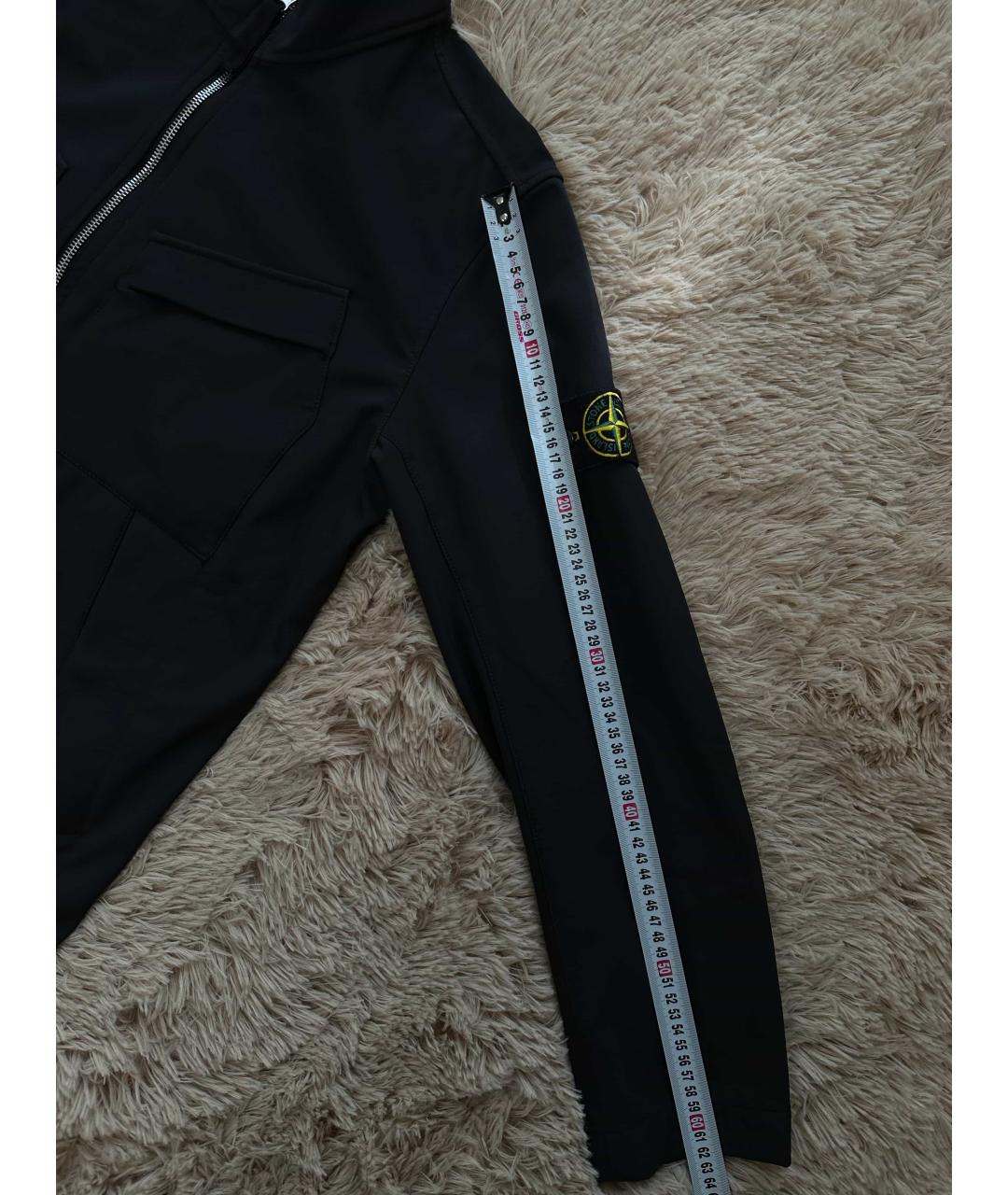 STONE ISLAND Черная нейлоновая куртка, фото 4