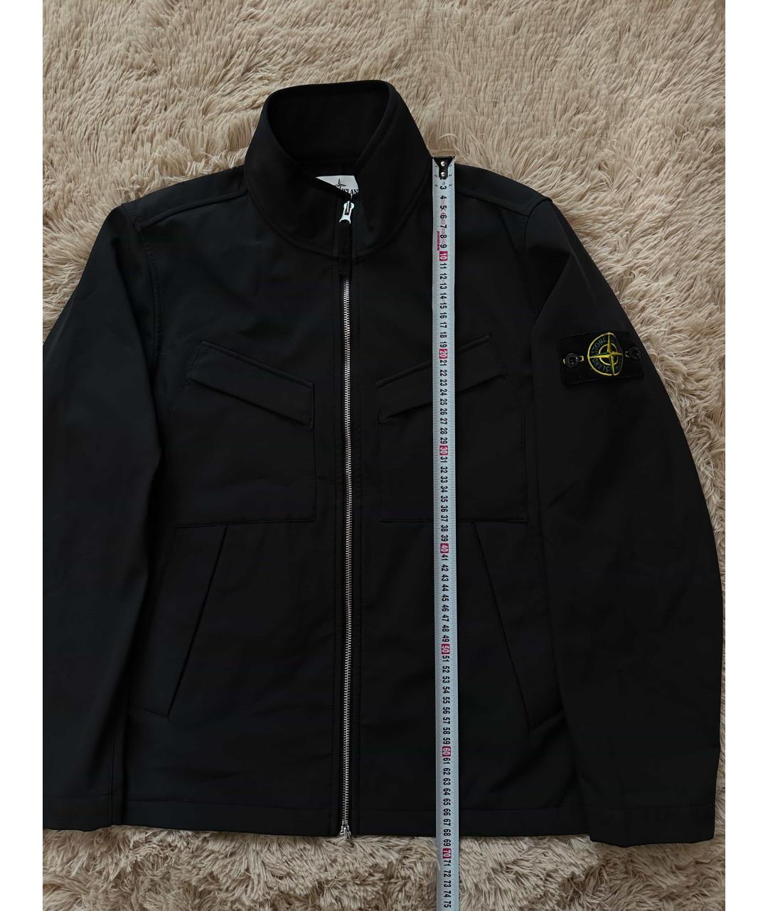 STONE ISLAND Черная нейлоновая куртка, фото 3
