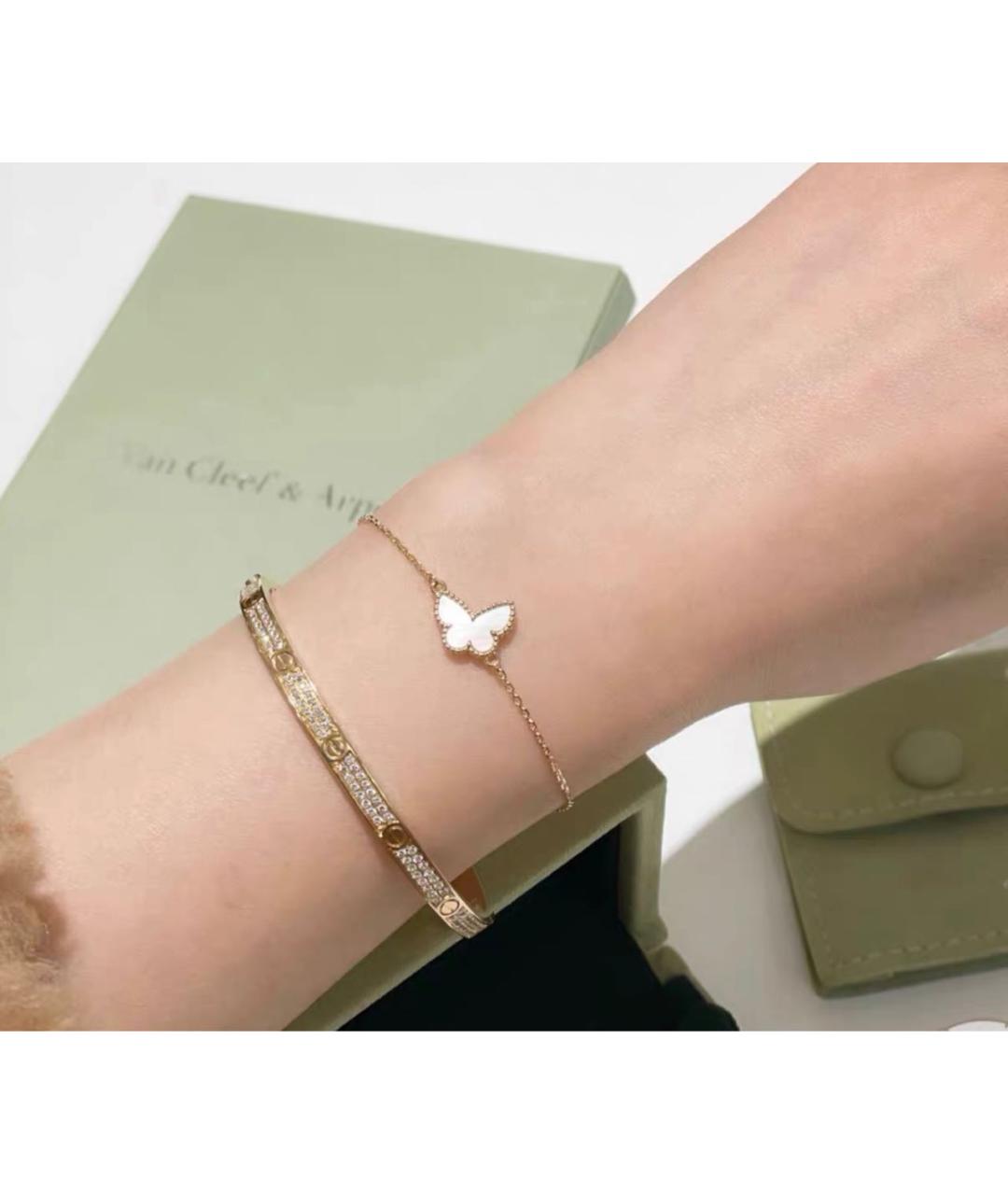 VAN CLEEF & ARPELS Белый браслет из желтого золота, фото 3