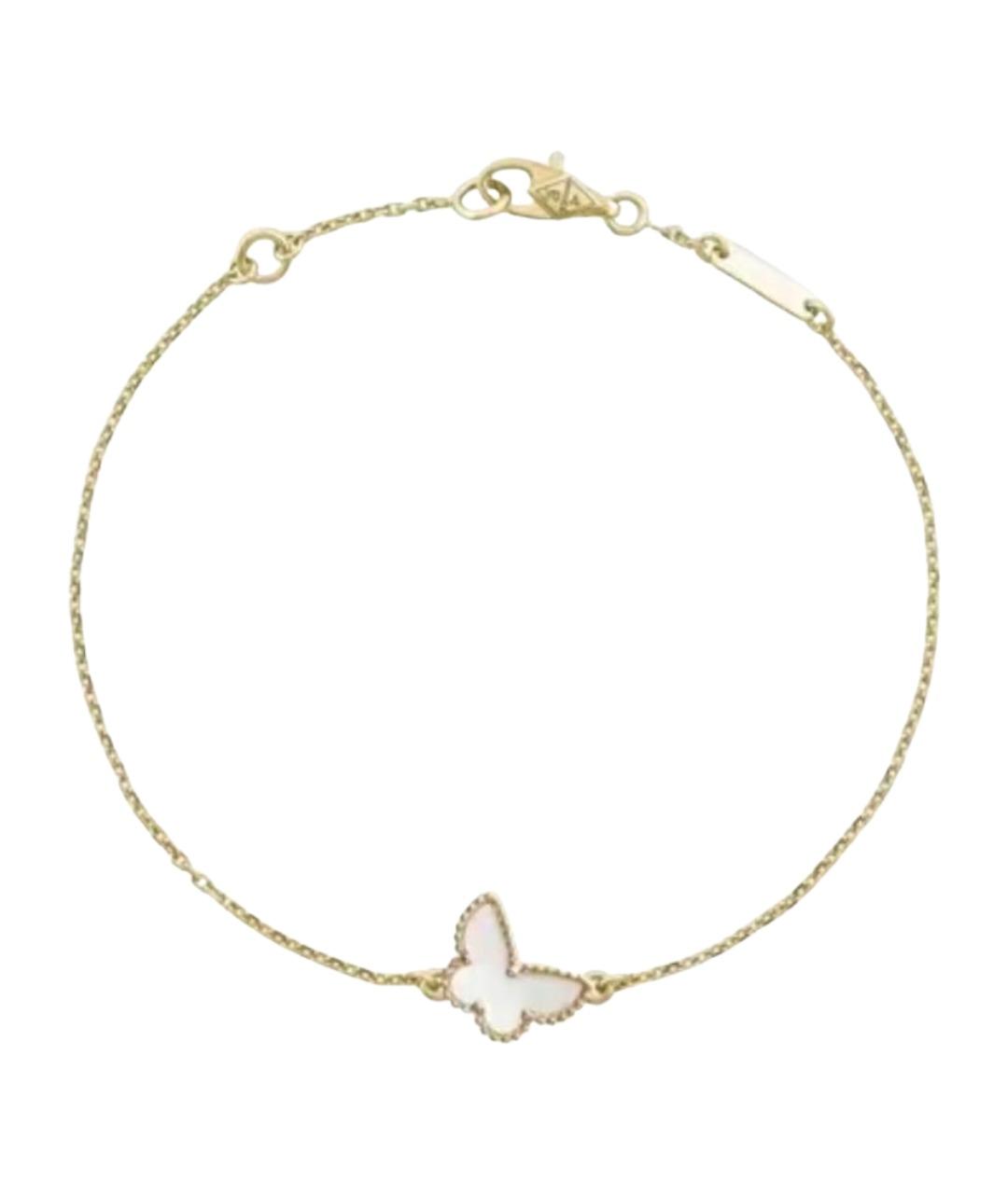 VAN CLEEF & ARPELS Белый браслет из желтого золота, фото 1