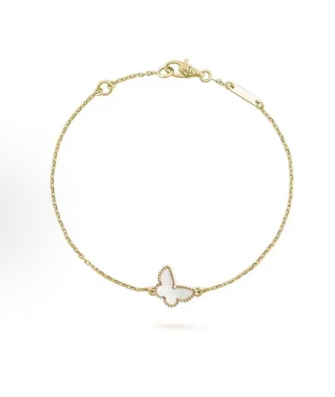 VAN CLEEF & ARPELS Белый браслет из желтого золота, фото 4