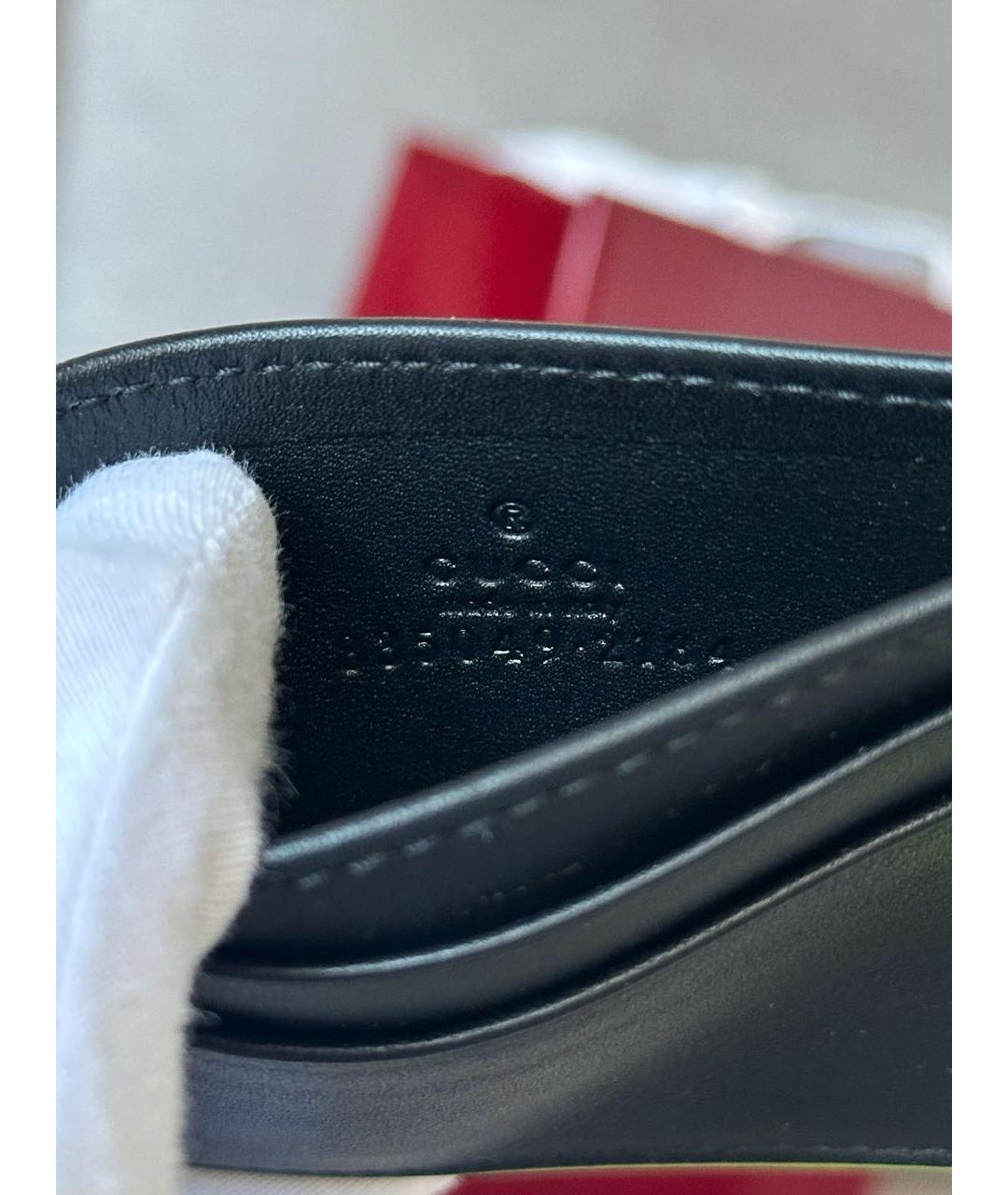 GUCCI Черный кожаный кардхолдер, фото 6