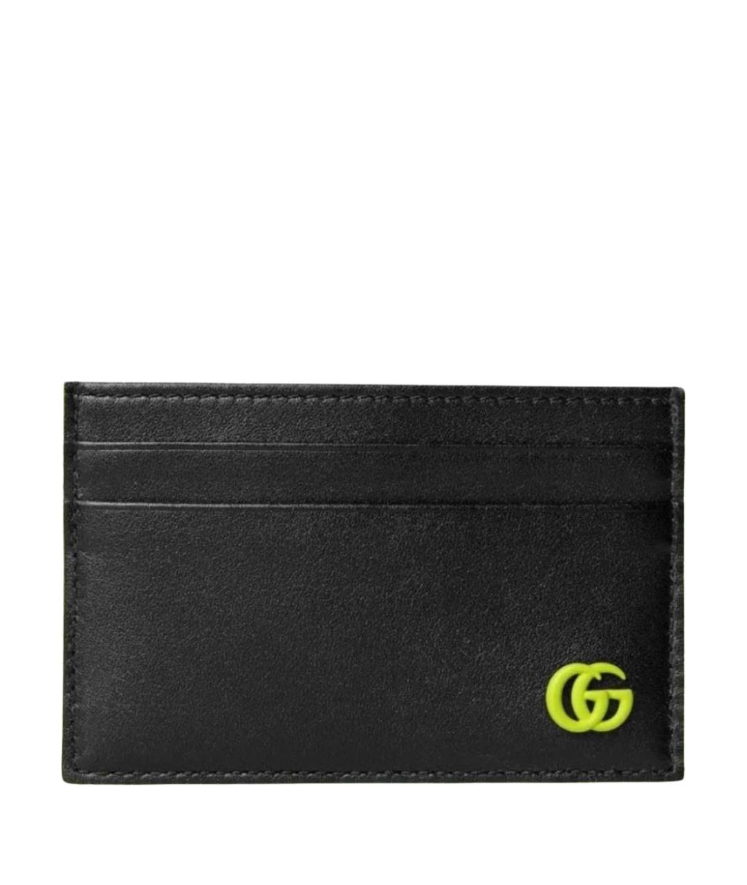 GUCCI Черный кожаный кардхолдер, фото 1