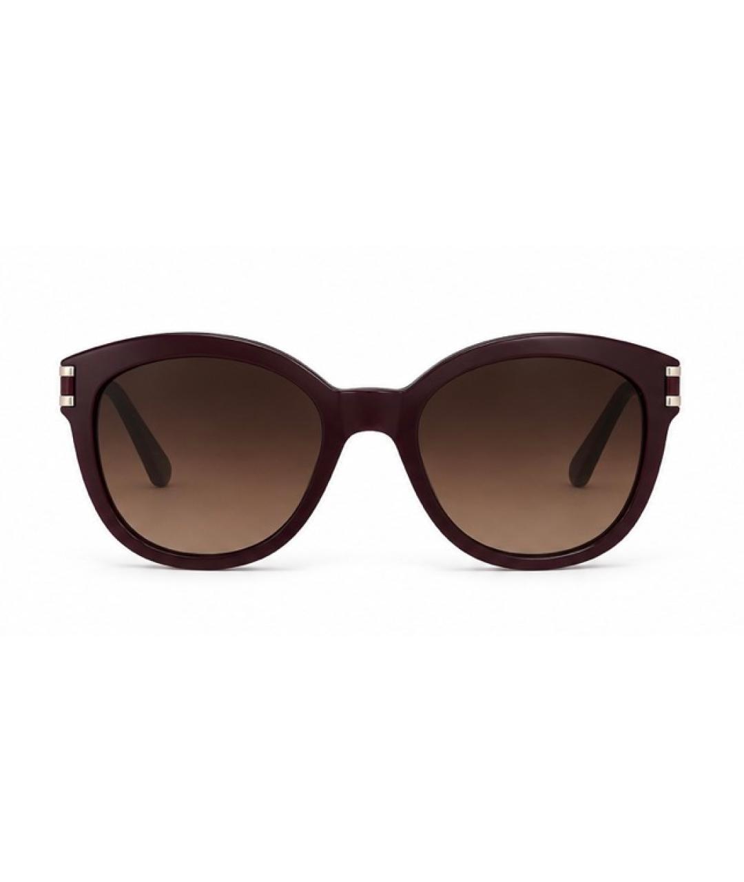 LONGCHAMP Бордовые пластиковые солнцезащитные очки, фото 1