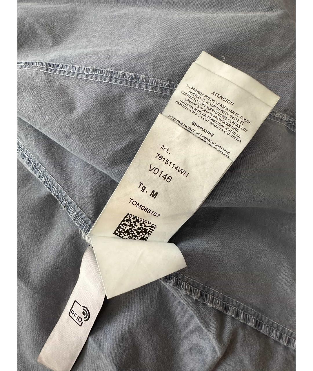 STONE ISLAND Голубая хлопковая куртка, фото 6