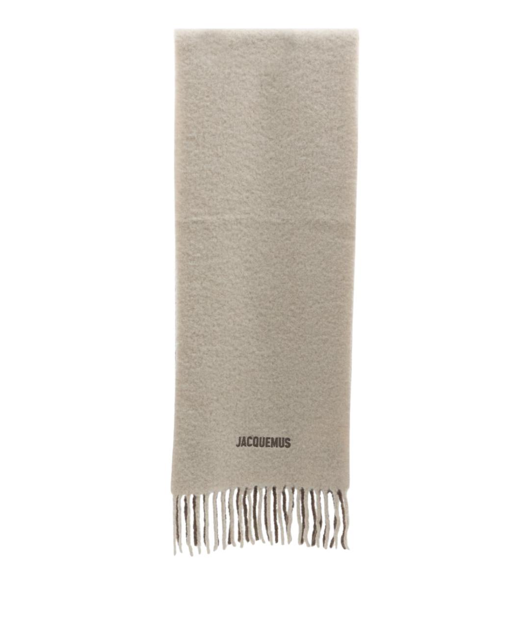 JACQUEMUS Бежевый шерстяной шарф, фото 1