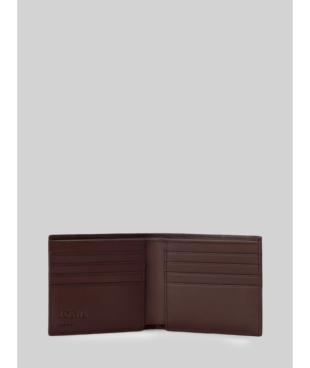 LOEWE Коричневый кожаный кошелек, фото 2