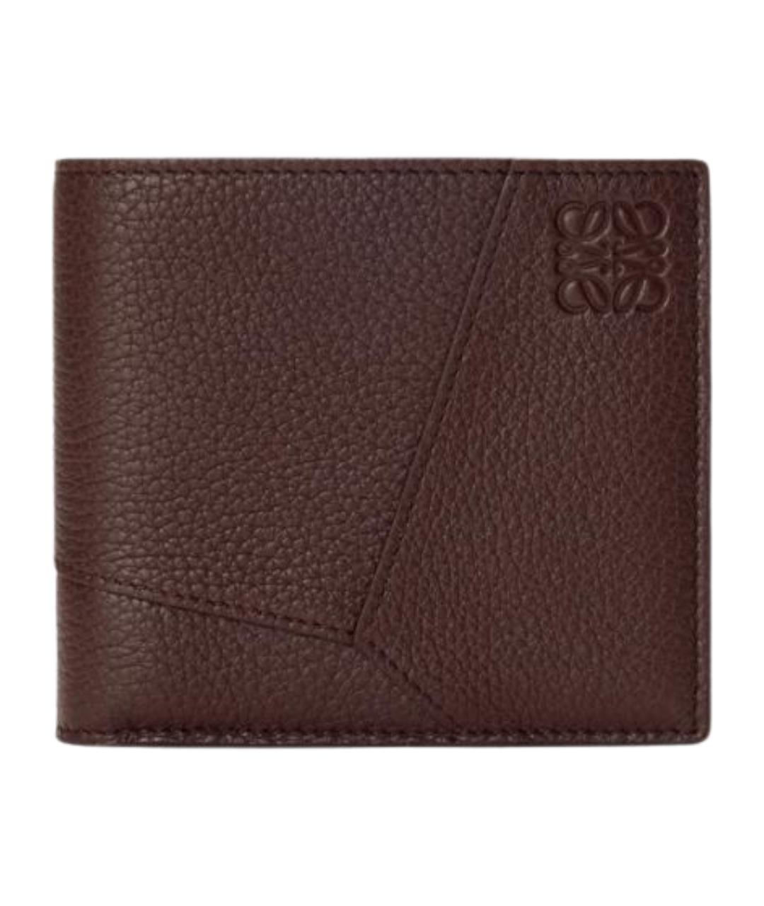 LOEWE Коричневый кожаный кошелек, фото 1