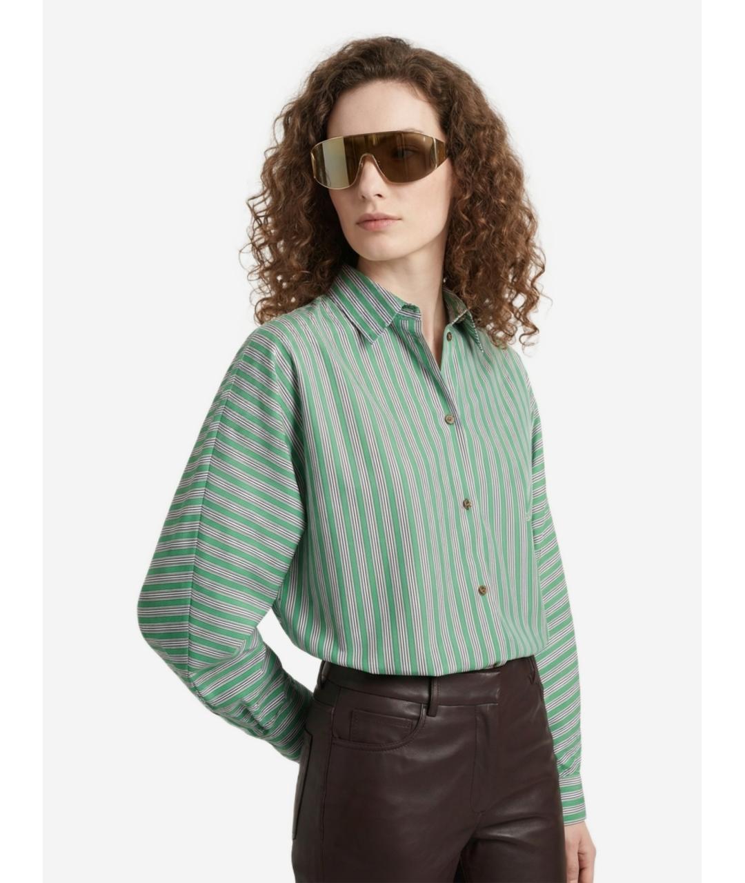 LOEWE Зеленая хлопковая рубашка, фото 2