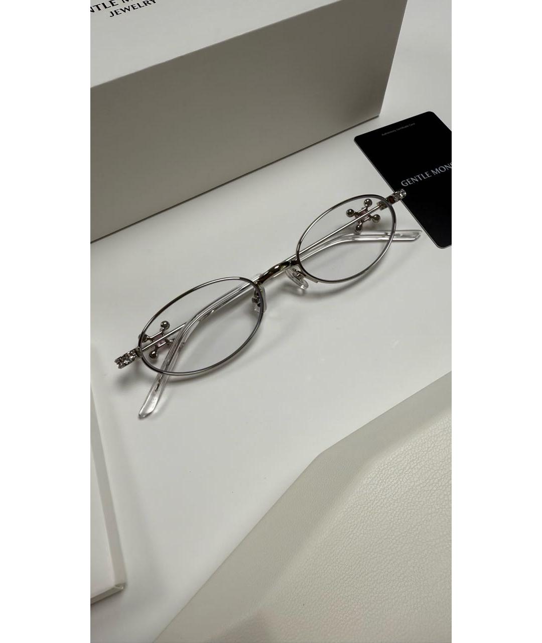 GENTLE MONSTER Серебряные металлические солнцезащитные очки, фото 3