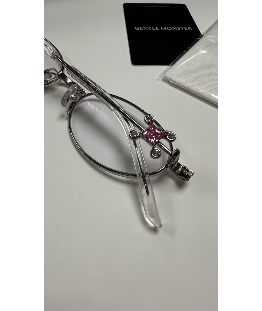 GENTLE MONSTER Серебряные металлические солнцезащитные очки, фото 6