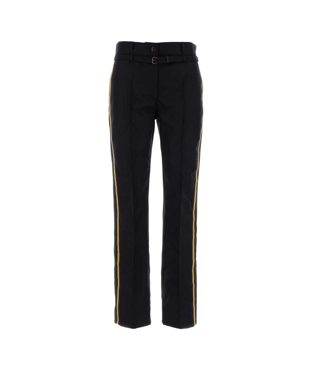 DRIES VAN NOTEN Синие шерстяные прямые брюки, фото 1