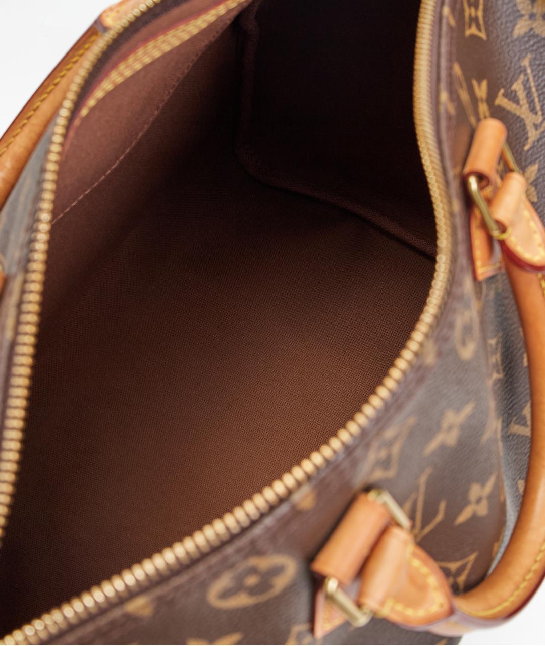 LOUIS VUITTON Коричневая сумка с короткими ручками из канвы, фото 7
