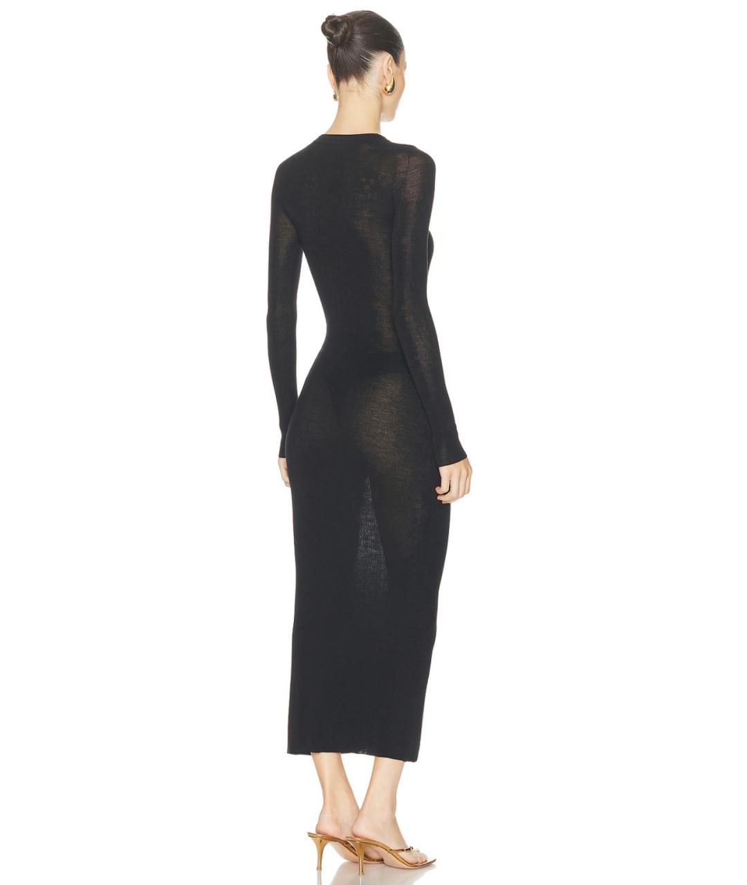 VERSACE Черное шерстяное коктейльное платье, фото 6