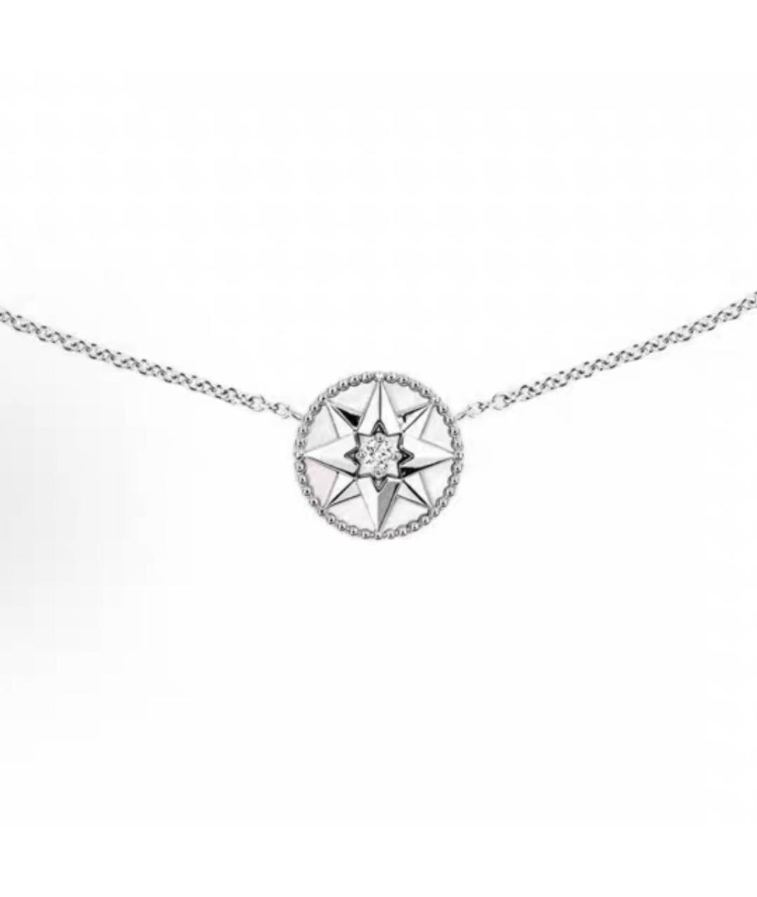 CHRISTIAN DIOR Серебряное колье из белого золота, фото 3