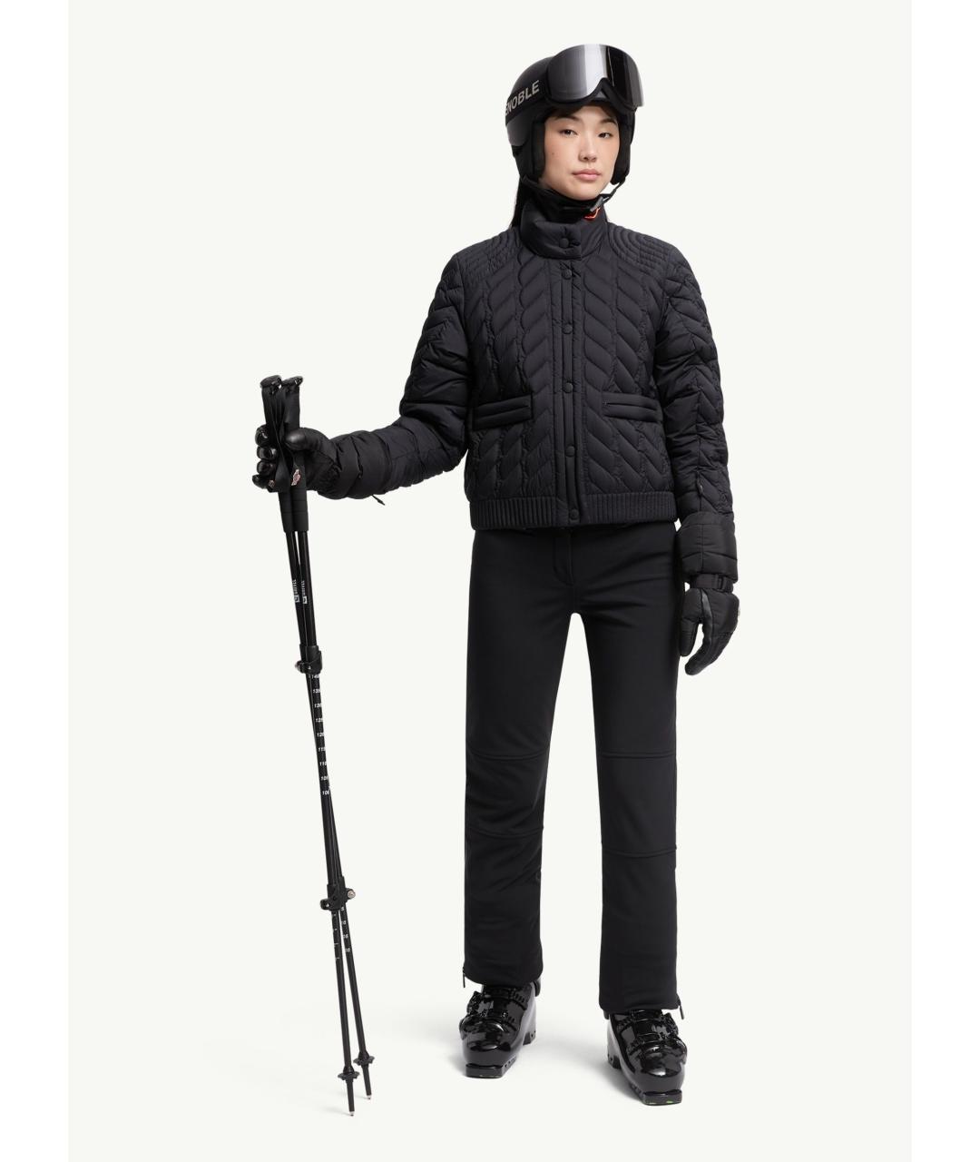 MONCLER Черные полиэстеровые спортивные брюки и шорты, фото 2