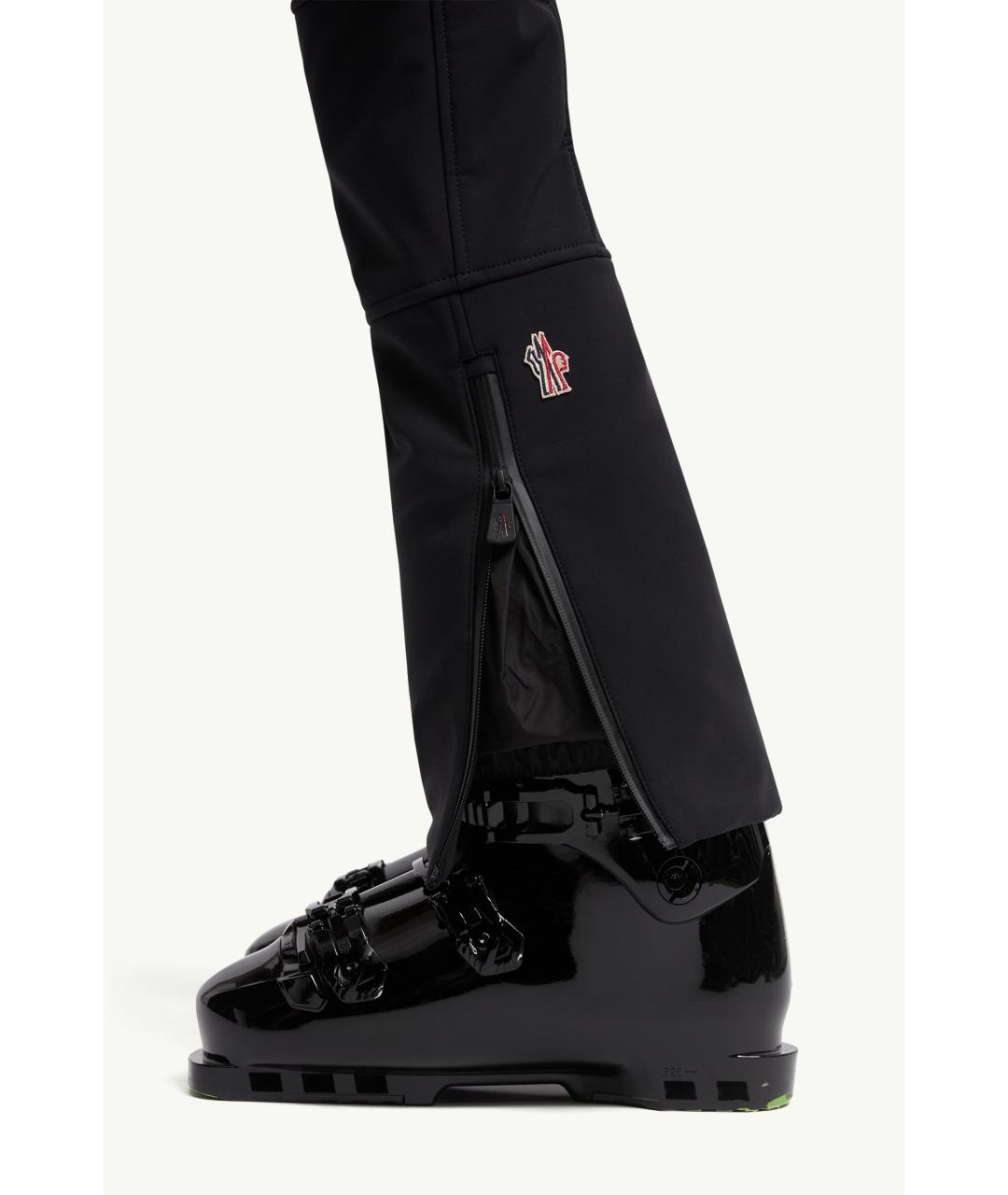 MONCLER Черные полиэстеровые спортивные брюки и шорты, фото 3