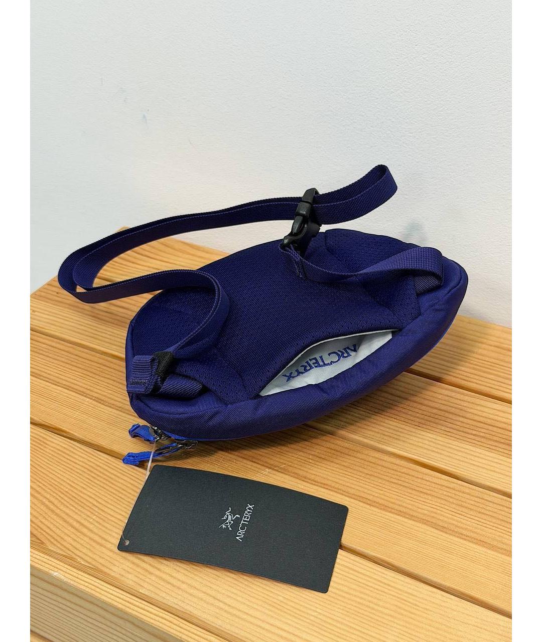 ARCTERYX Синяя синтетическая поясная сумка, фото 4