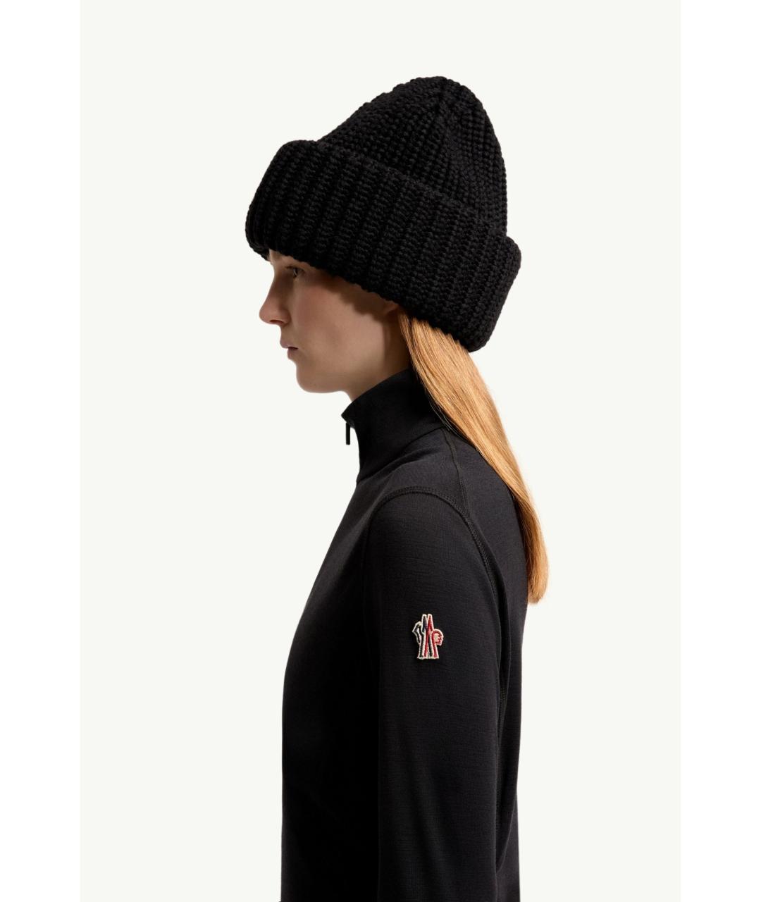 MONCLER Черный шерстяной джемпер / свитер, фото 6
