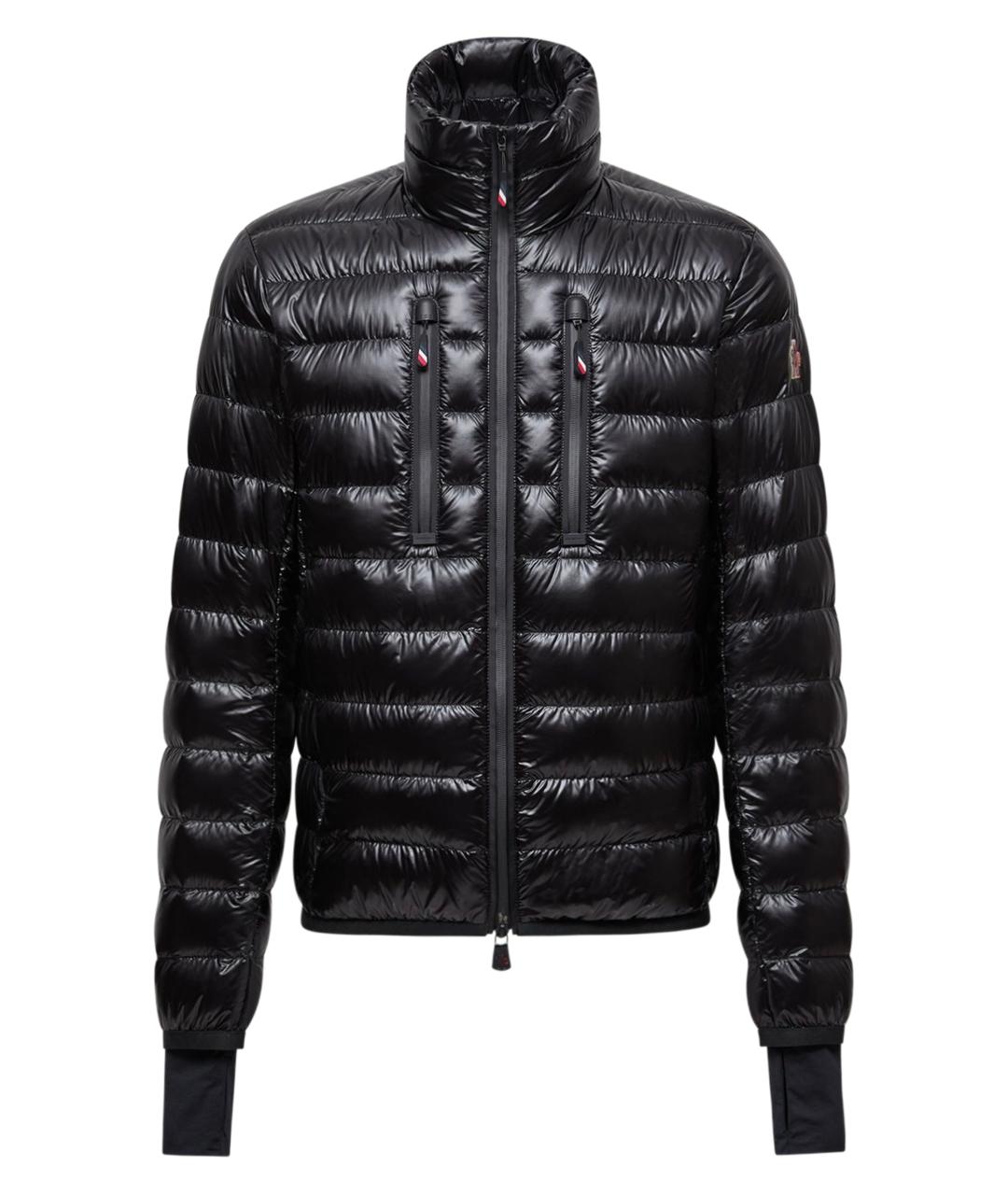 MONCLER Черный полиамидовый пуховик, фото 1