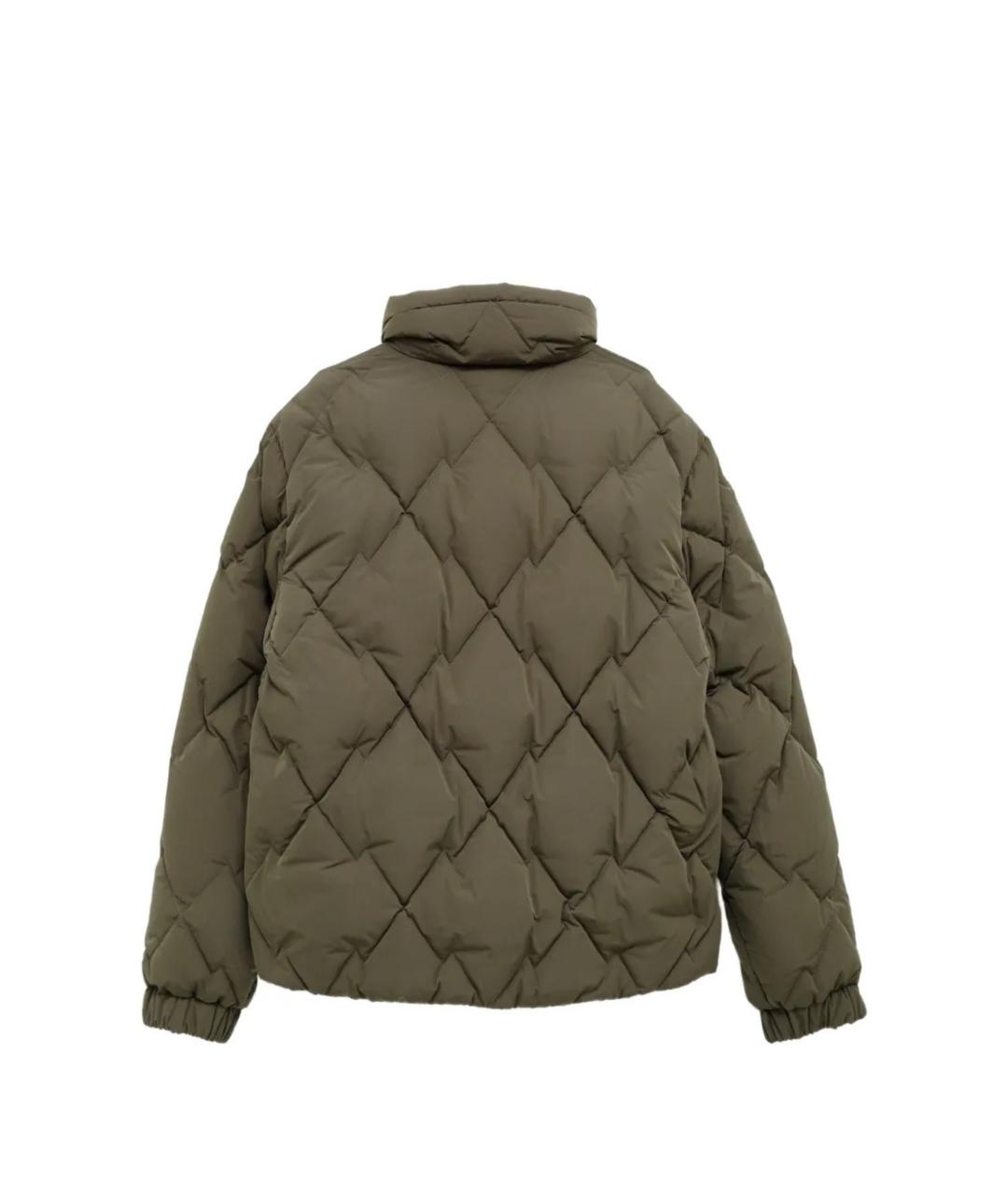 MONCLER Зеленая полиэстеровая куртка, фото 2