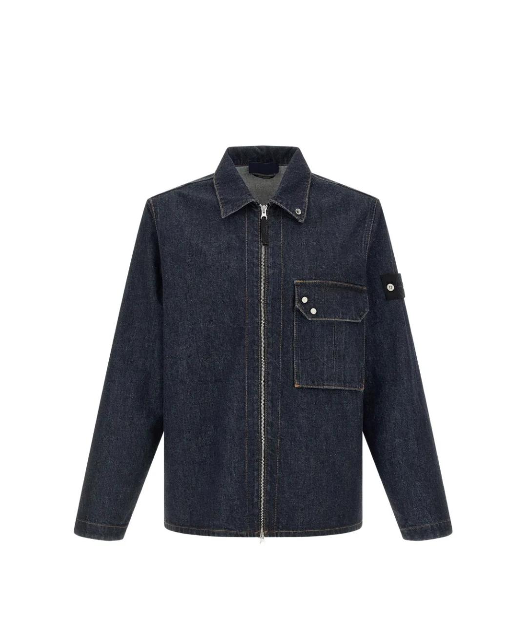 STONE ISLAND Синяя хлопковая куртка, фото 1