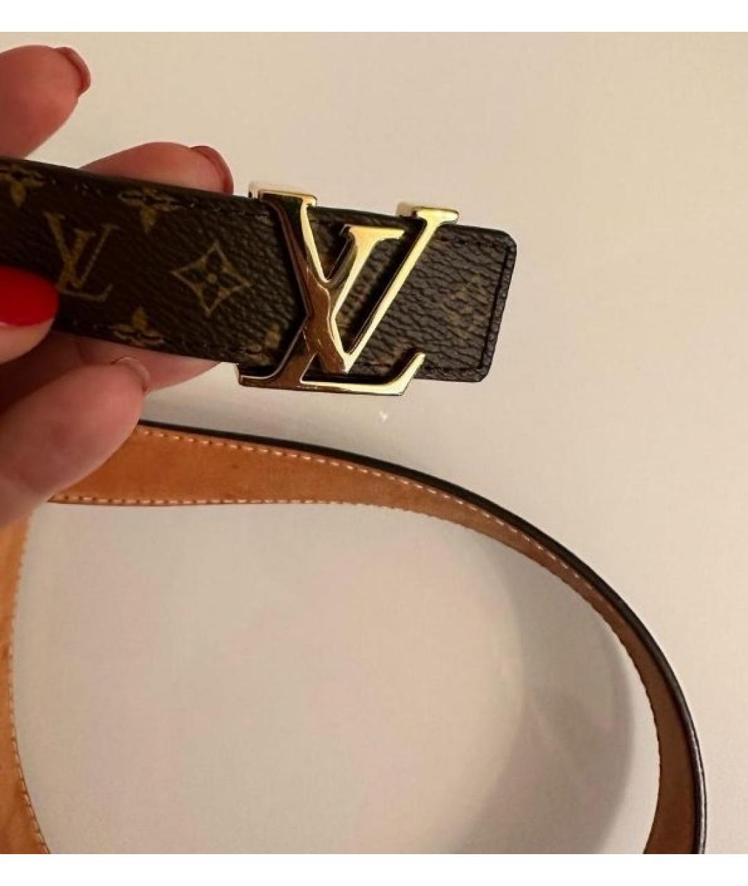LOUIS VUITTON Коричневый ремень, фото 3