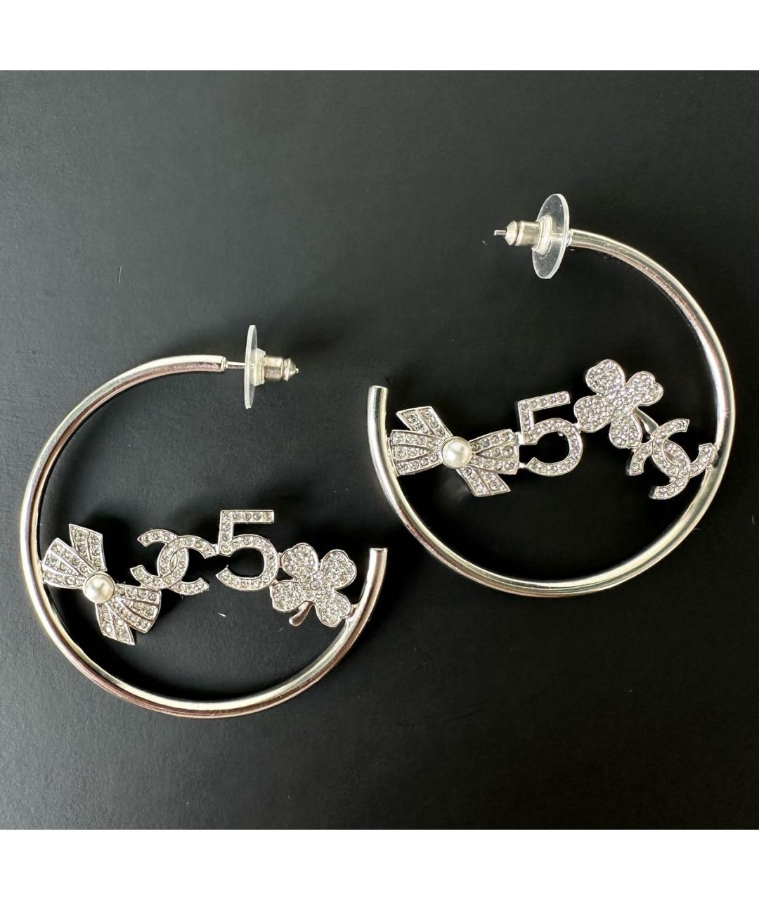 CHANEL Серебряные серьги, фото 7