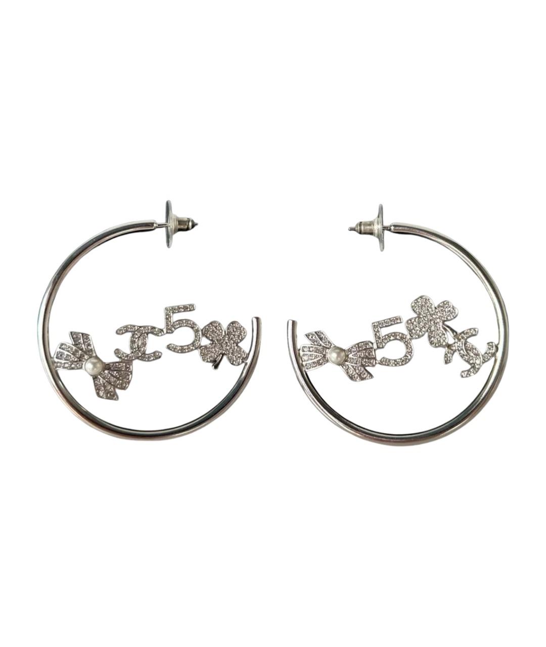 CHANEL Серебряные серьги, фото 1