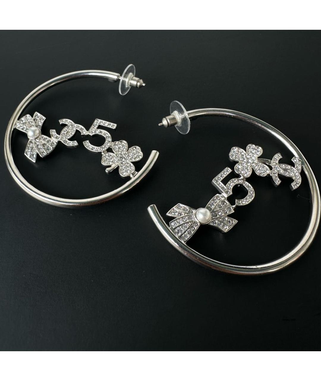 CHANEL Серебряные серьги, фото 4