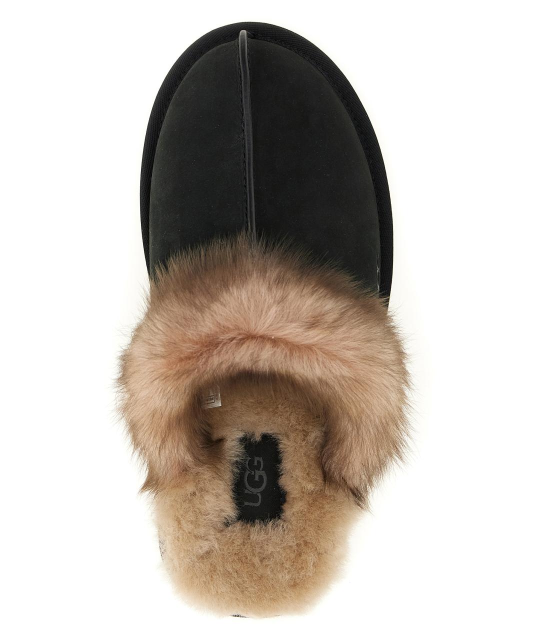 UGG Черные замшевые сабо, фото 4