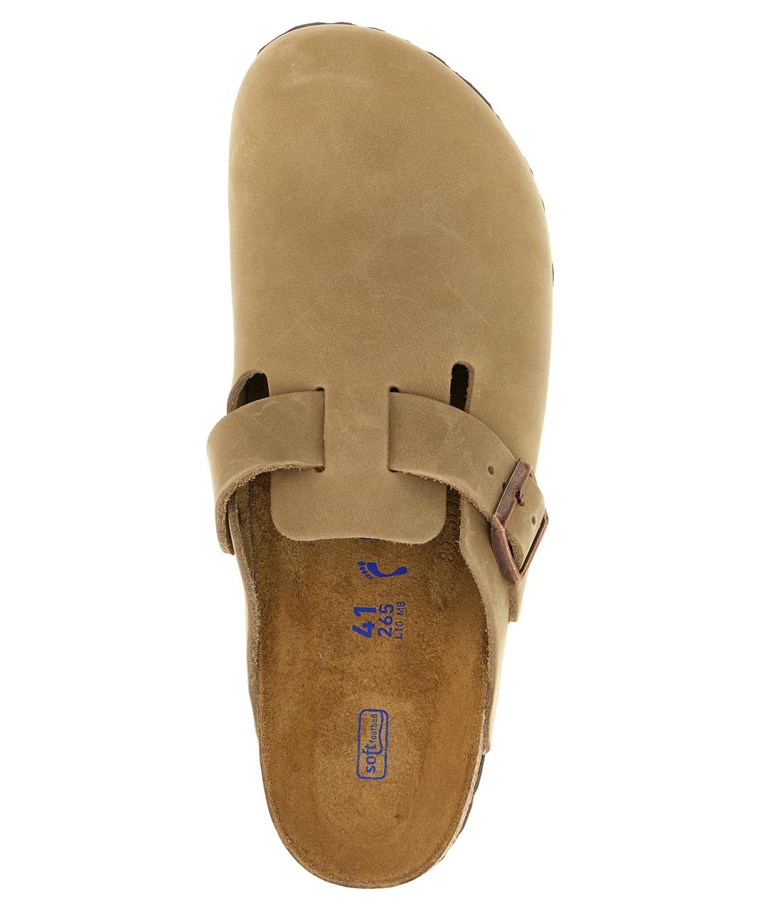 BIRKENSTOCK Бежевые замшевые сандалии, фото 4