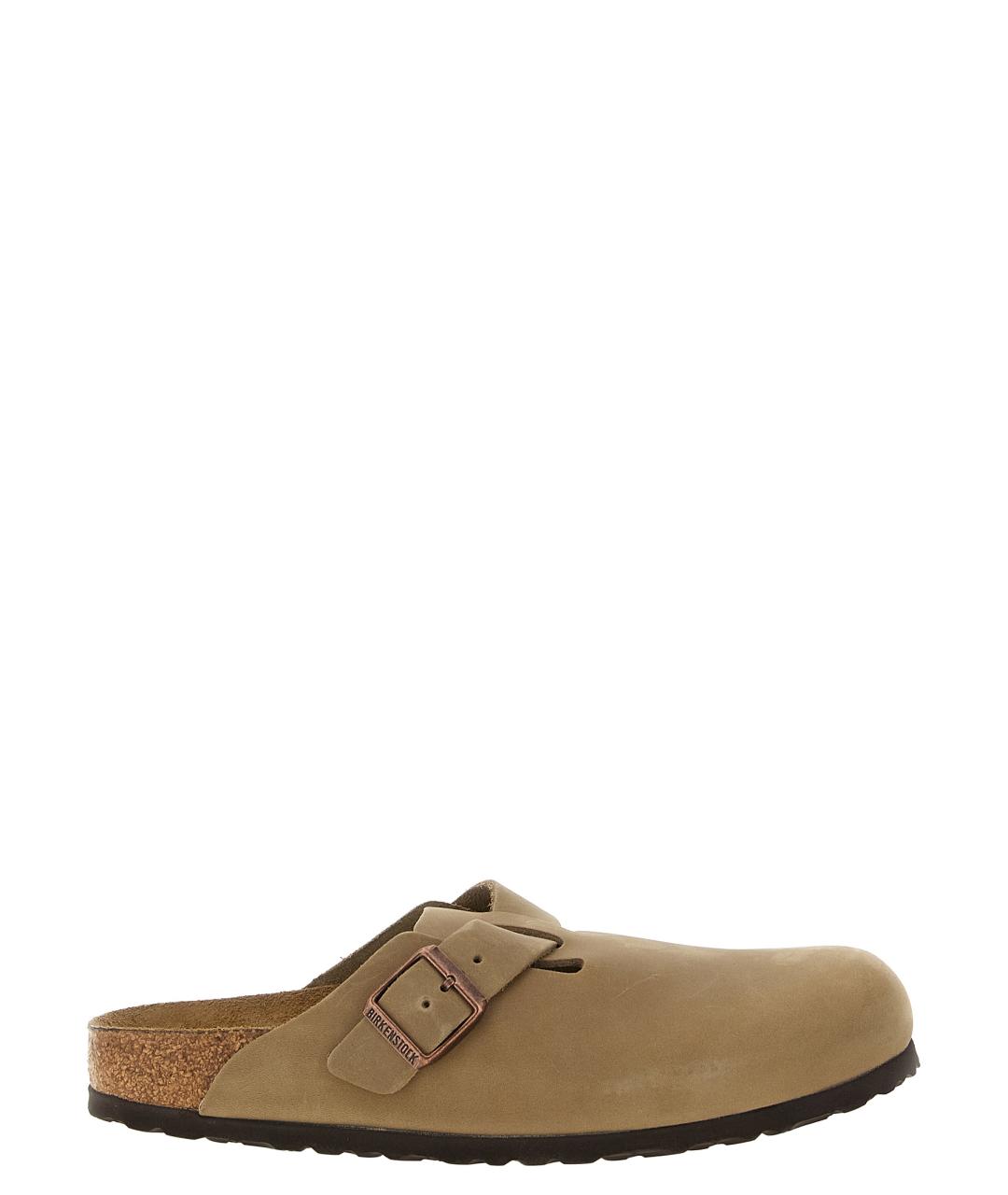 BIRKENSTOCK Бежевые замшевые сандалии, фото 1