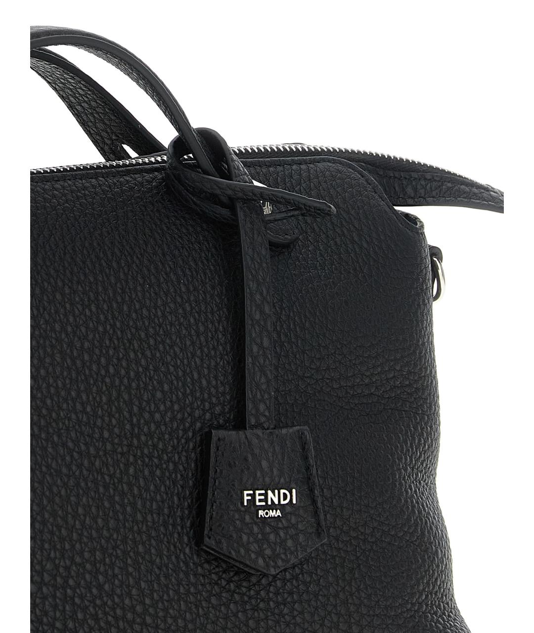 FENDI Черная кожаная сумка через плечо, фото 3