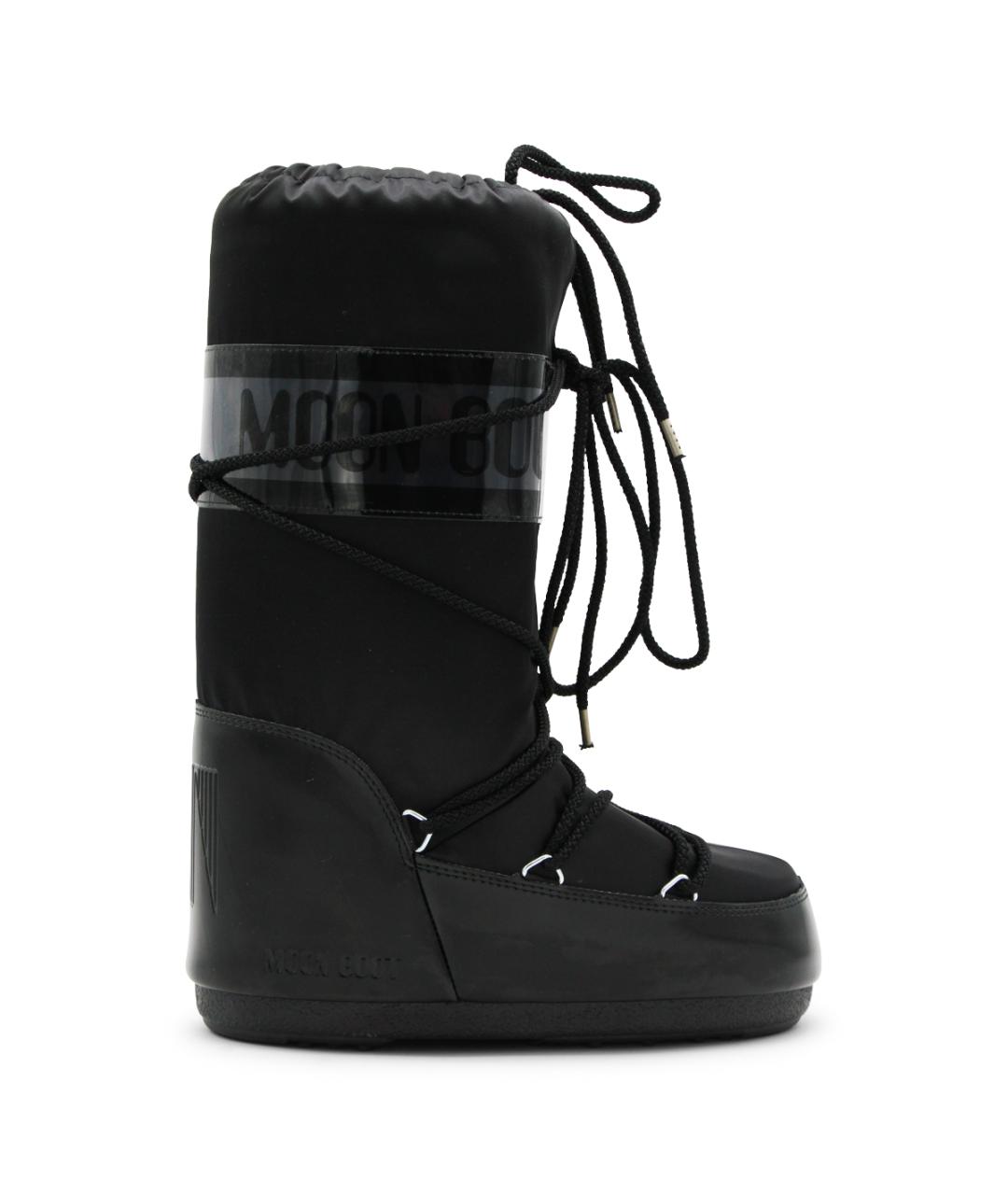 MOON BOOT Черные текстильные ботинки, фото 1