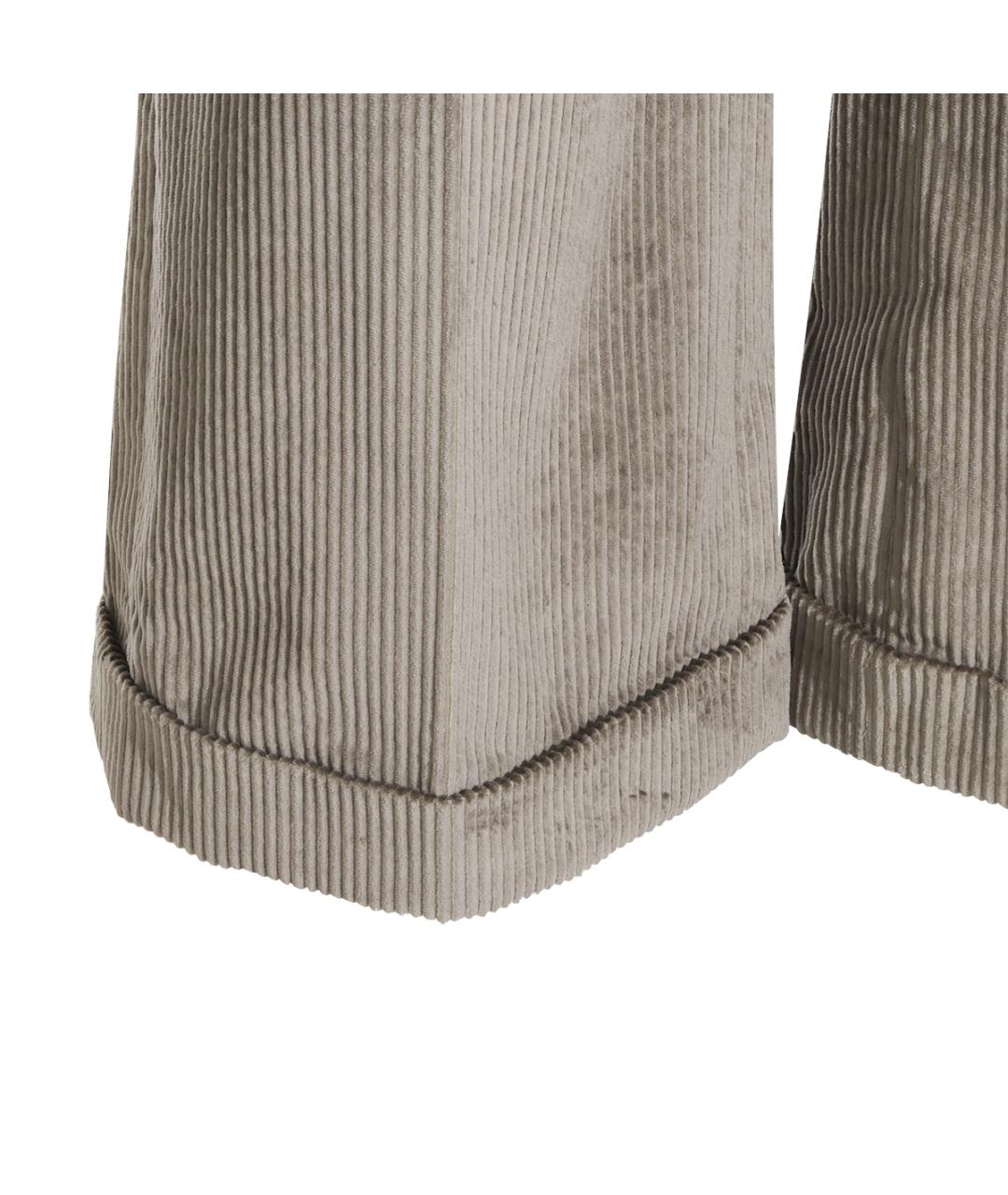 BRUNELLO CUCINELLI Зеленые хлопковые прямые брюки, фото 4
