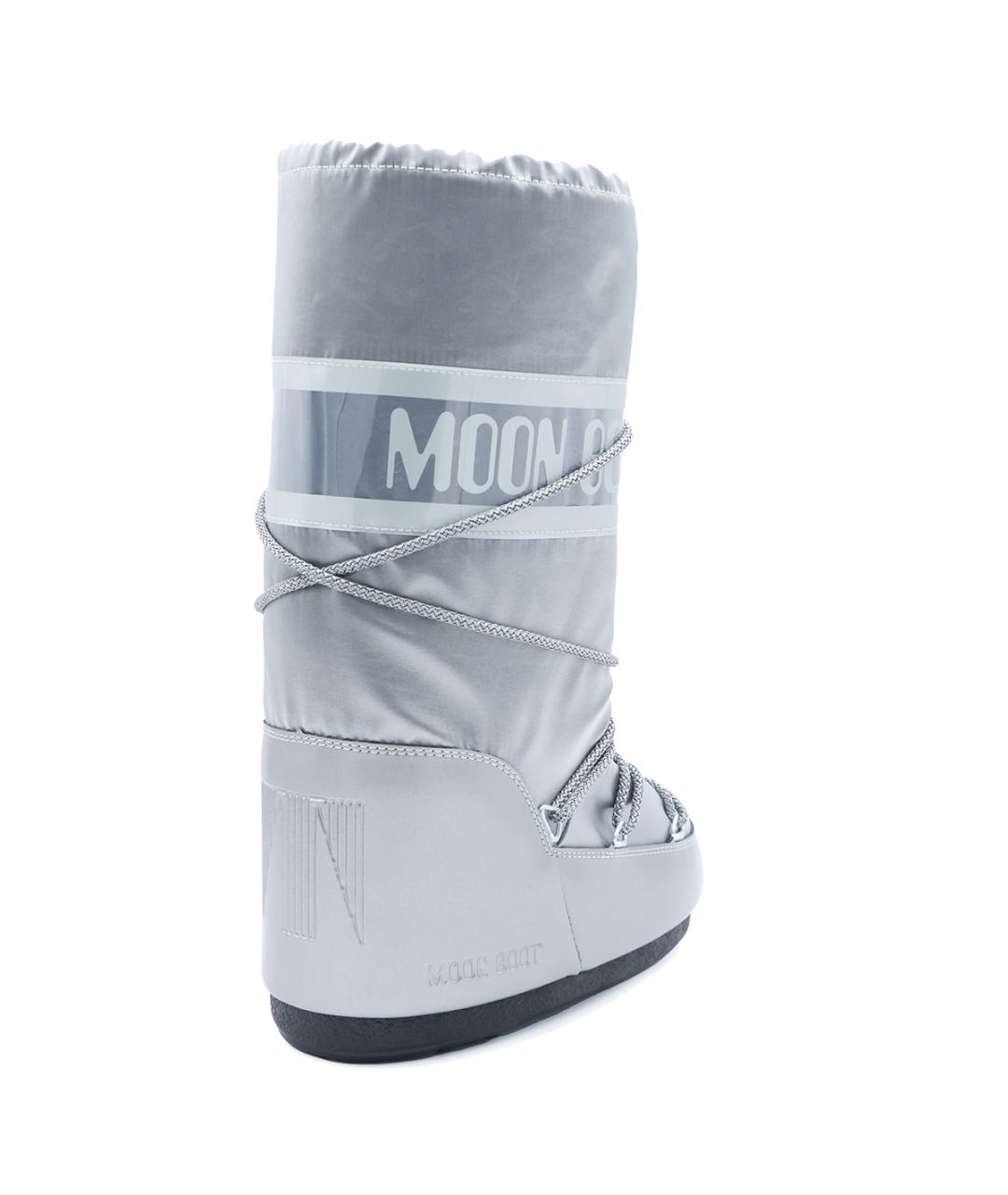 MOON BOOT Серебряные ботинки, фото 3