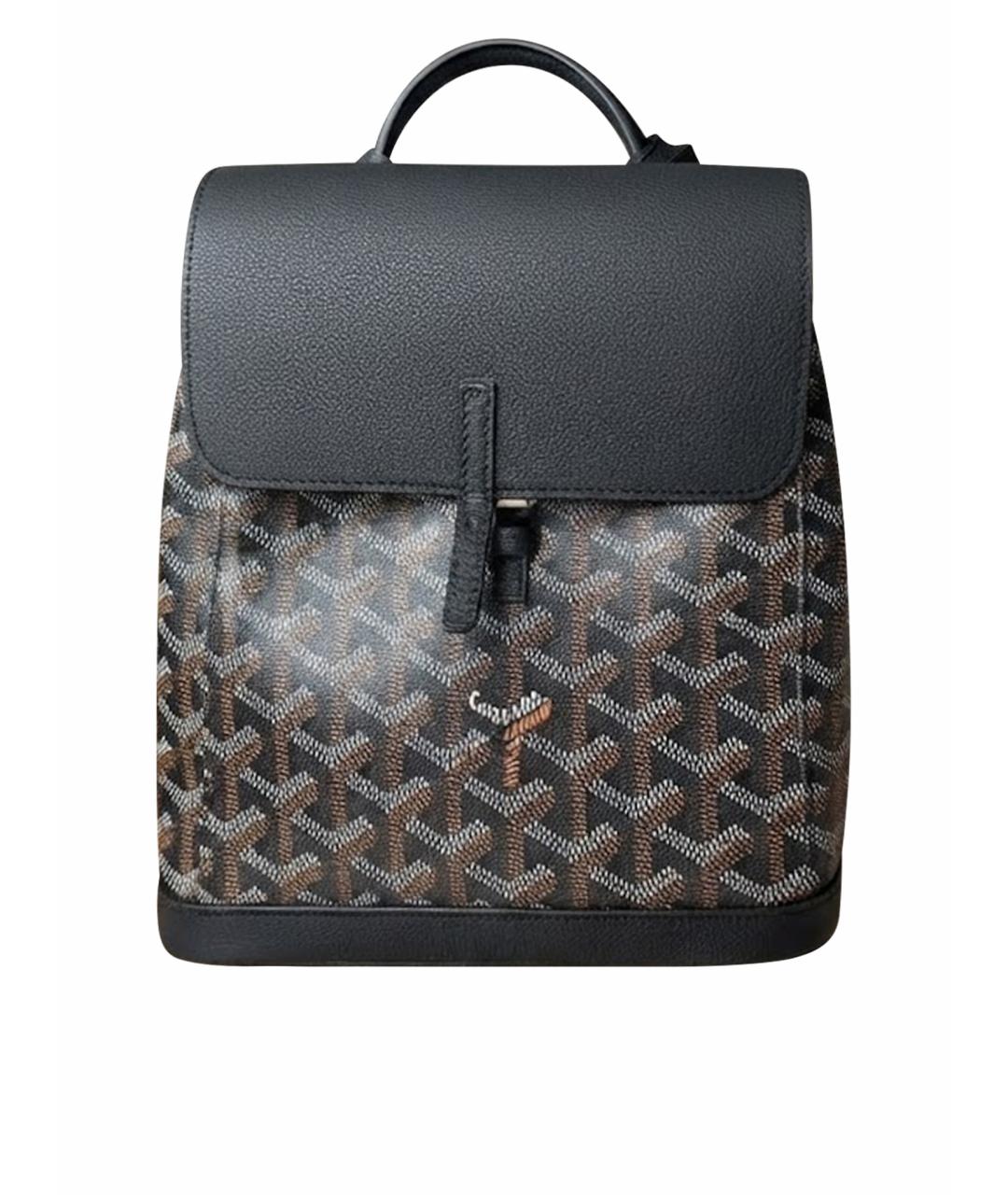 GOYARD Коричневый рюкзак из канвы, фото 1