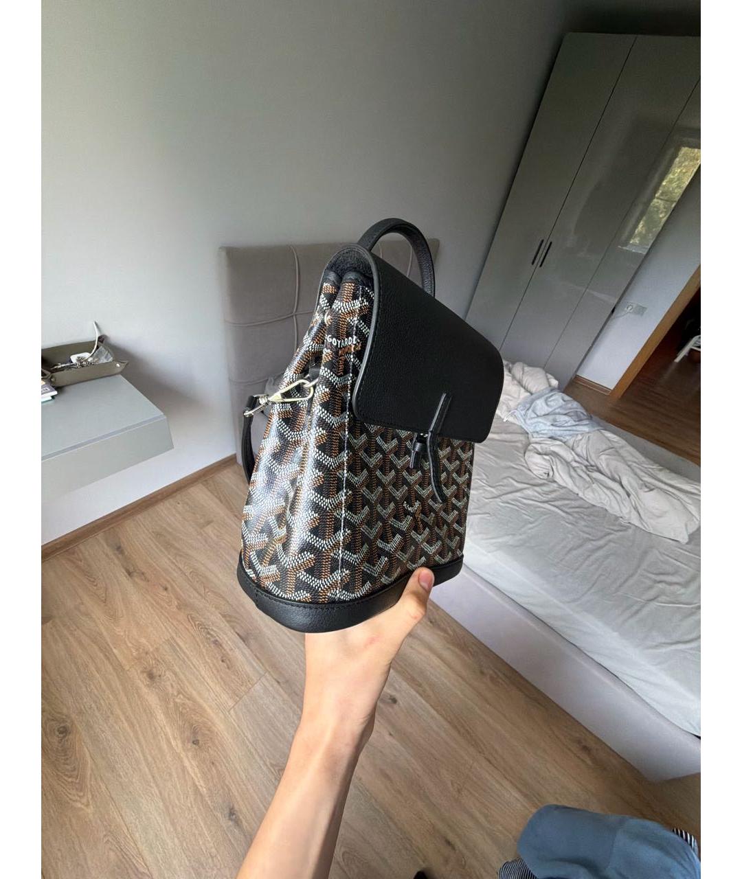 GOYARD Коричневый рюкзак из канвы, фото 2