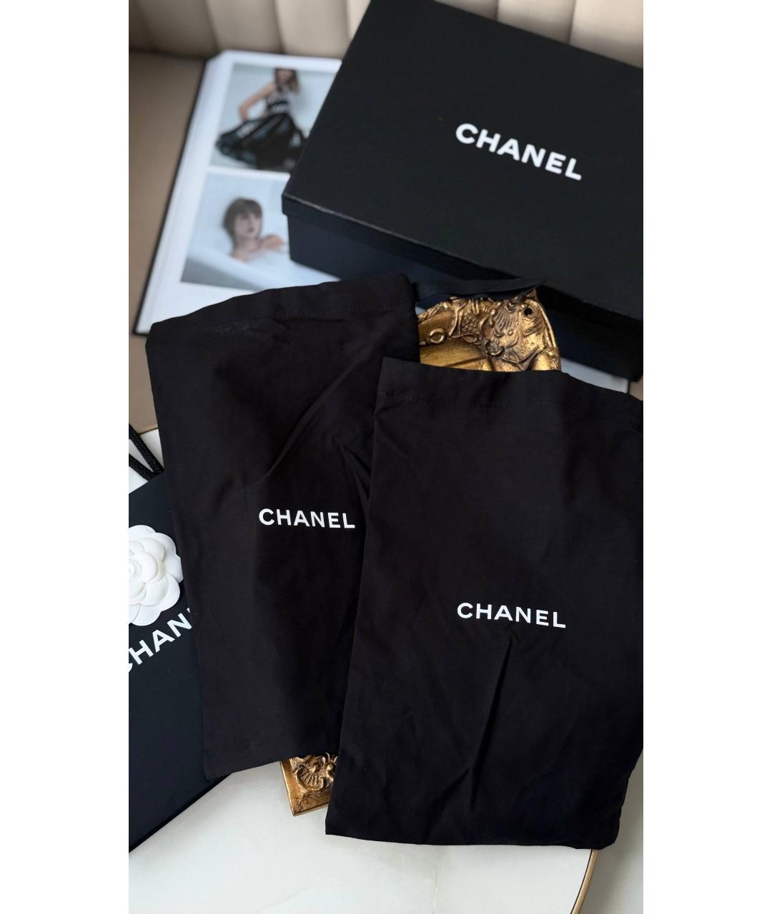 CHANEL Белые кожаные босоножки, фото 9