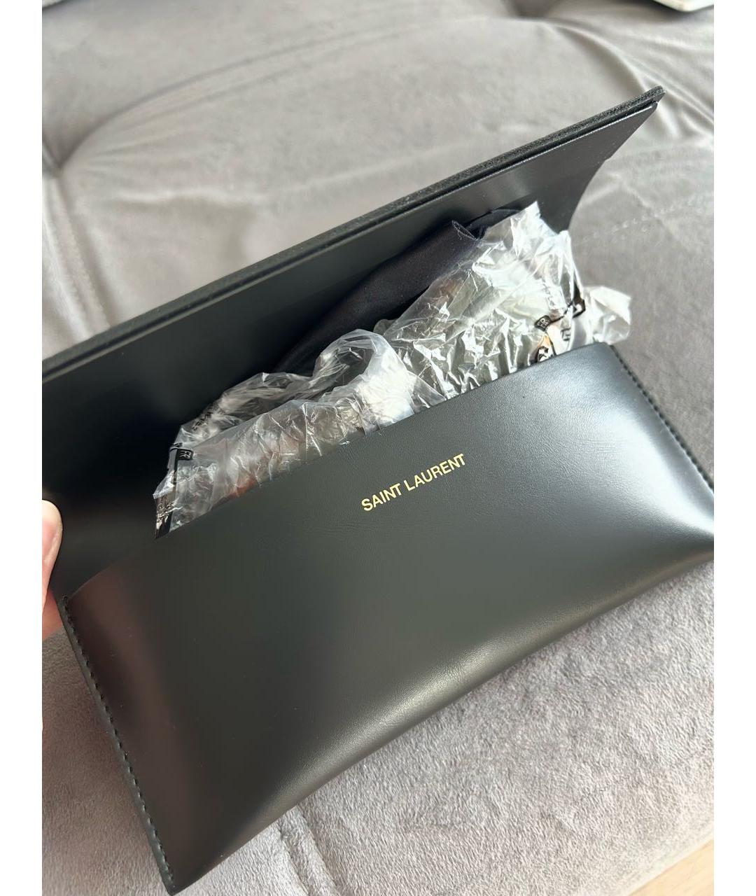 SAINT LAURENT Коричневые пластиковые солнцезащитные очки, фото 4