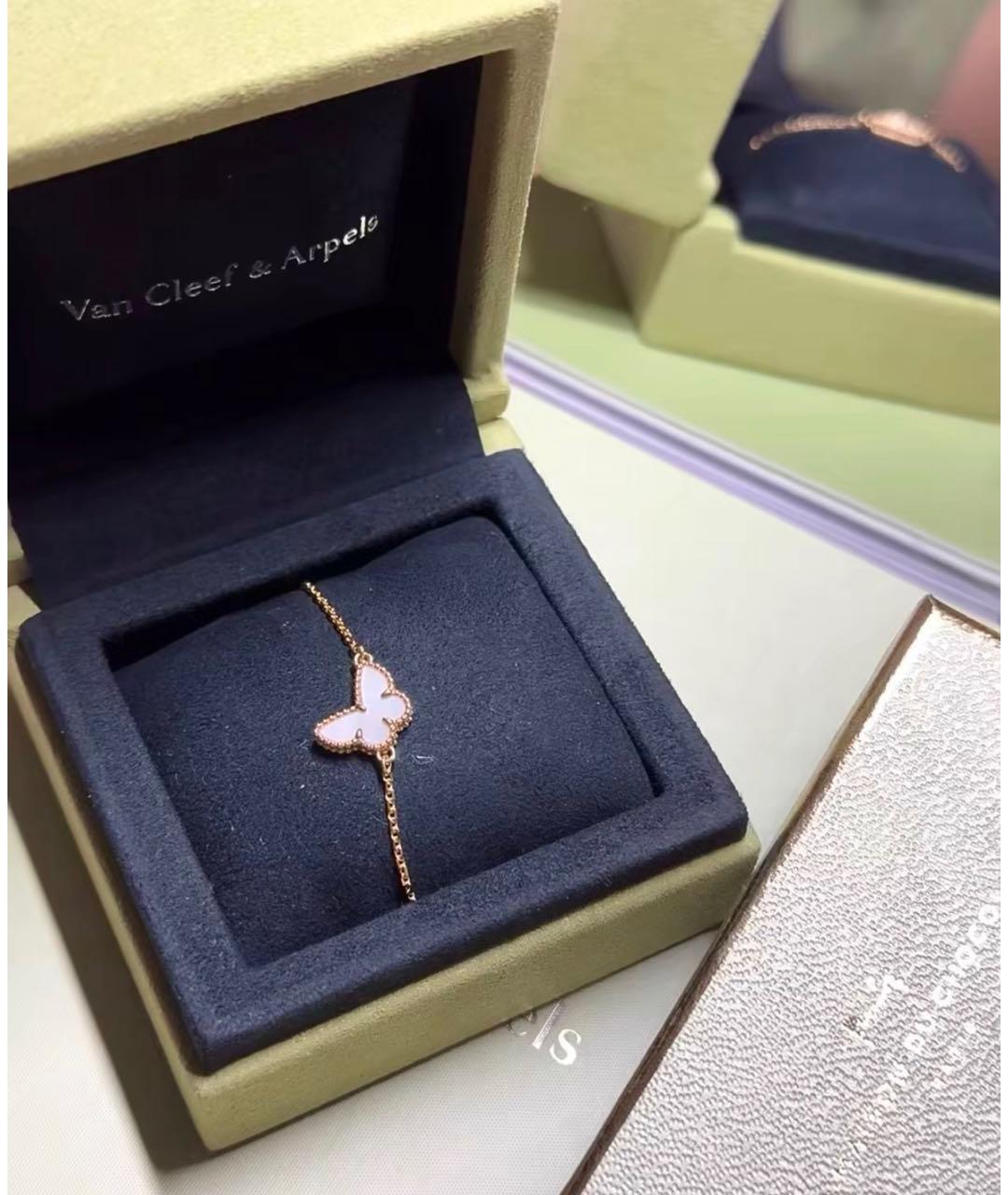 VAN CLEEF & ARPELS Белый браслет из желтого золота, фото 2
