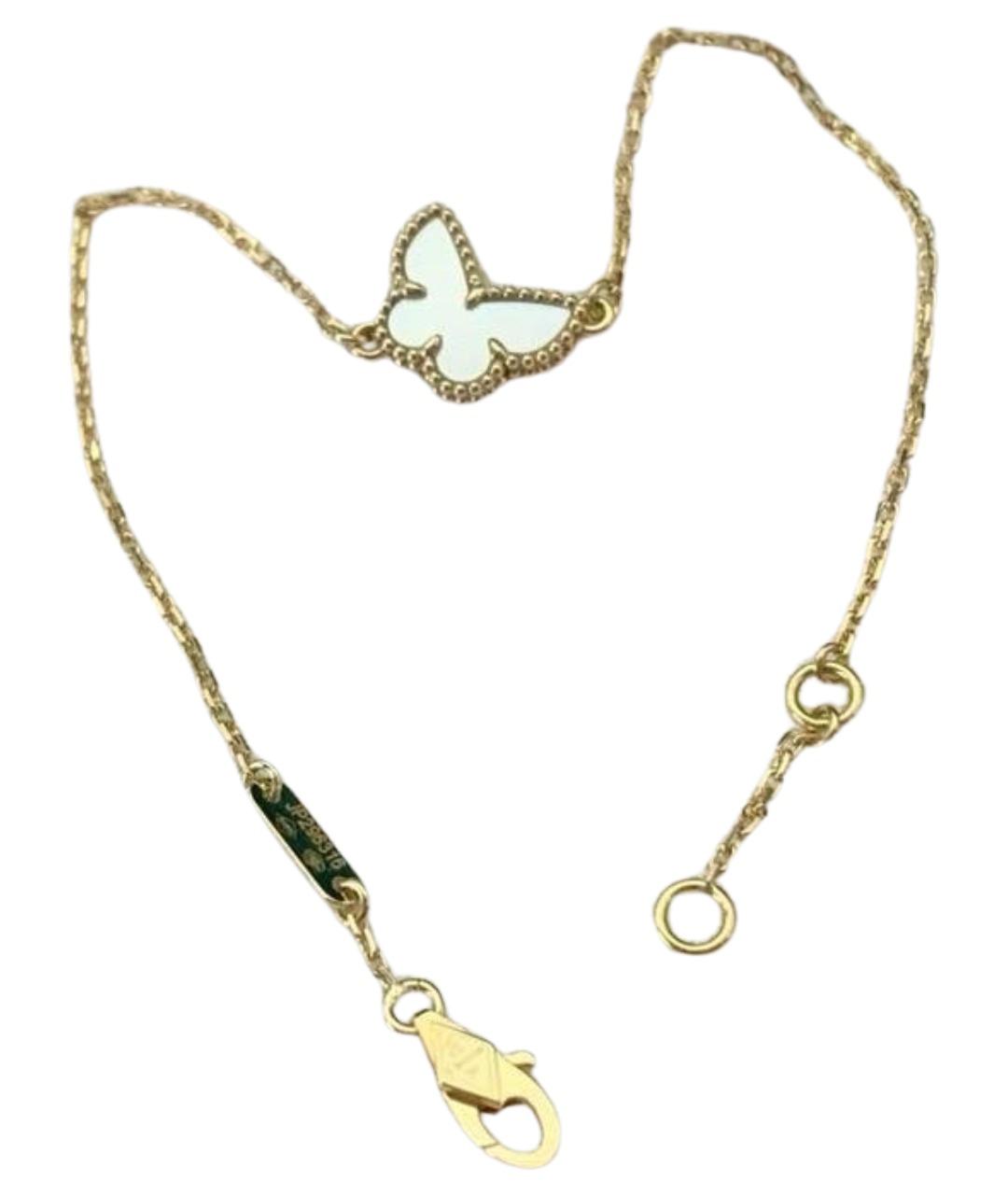 VAN CLEEF & ARPELS Белый браслет из желтого золота, фото 1