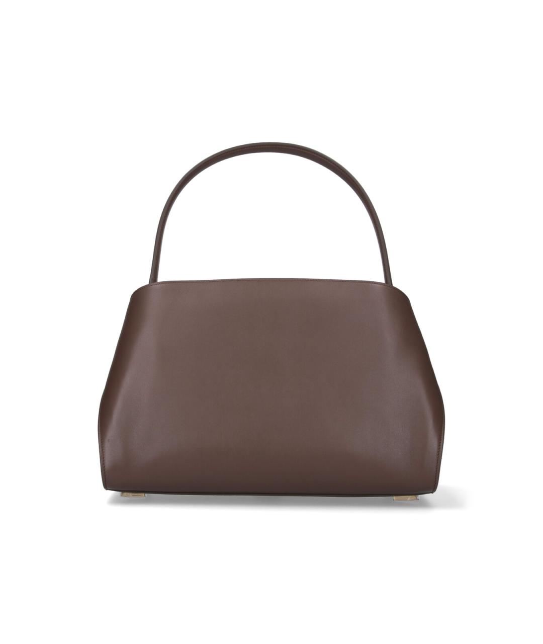 FERRAGAMO Коричневая кожаная сумка тоут, фото 3