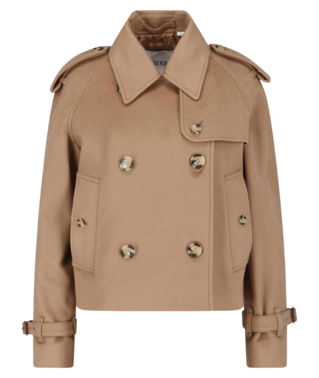 BURBERRY Коричневая кашемировая куртка, фото 1