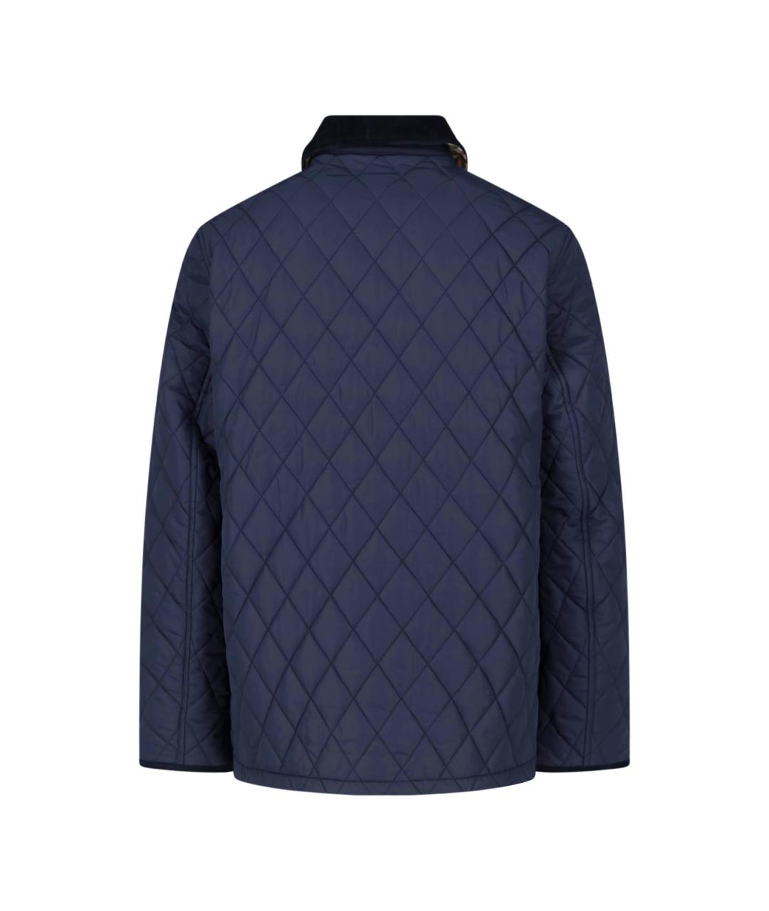 BURBERRY Синяя полиамидовая куртка, фото 2