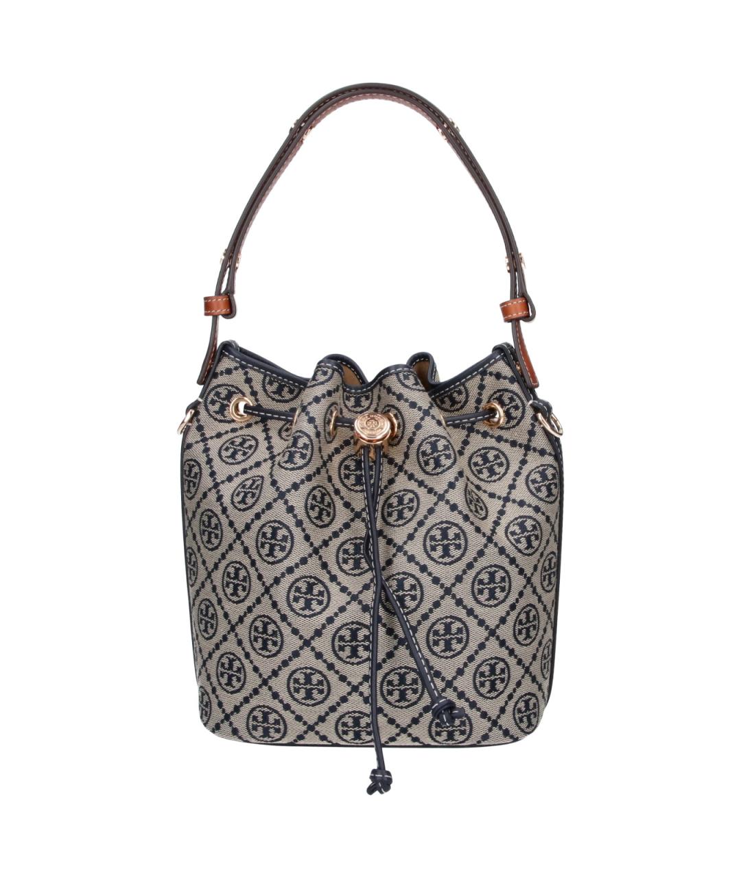 TORY BURCH Синяя хлопковая сумка через плечо, фото 1